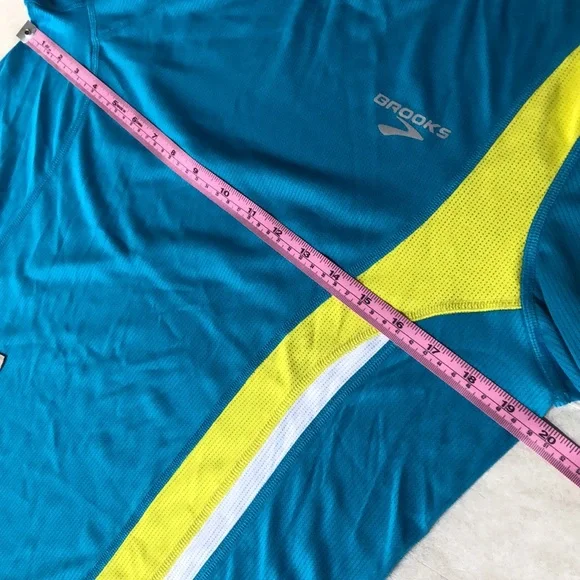 Brooks Men's Rev Long Sleeve II Running Shirt Lightweight Breathable Blue Size S - Picture 6 of 13